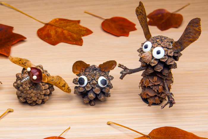 Pine Cone Woodland Creatures 