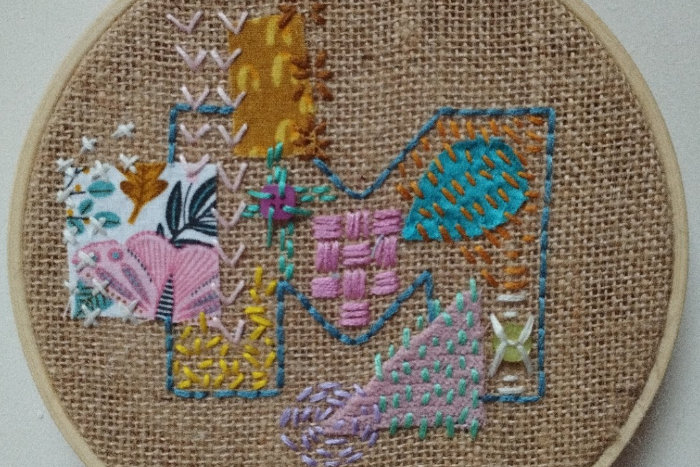 Japanese Sashiko Style sewing Hoop by 