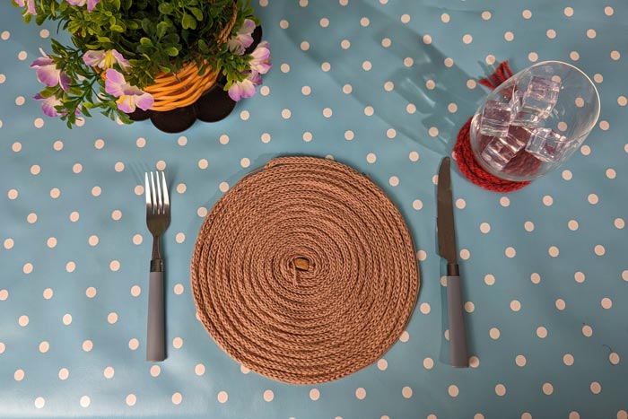 French Knitting Coasters